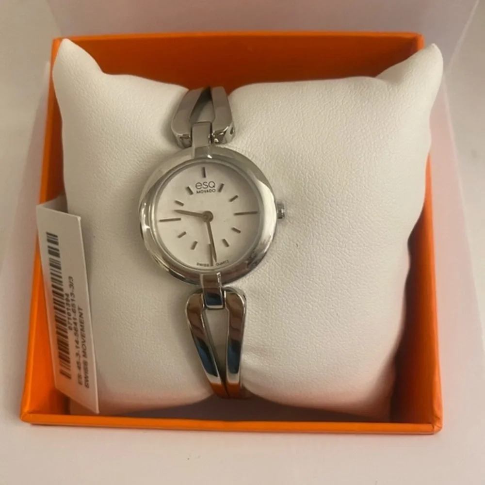 Movado Corbel Stainless‎ Steel Watch​ NIB
